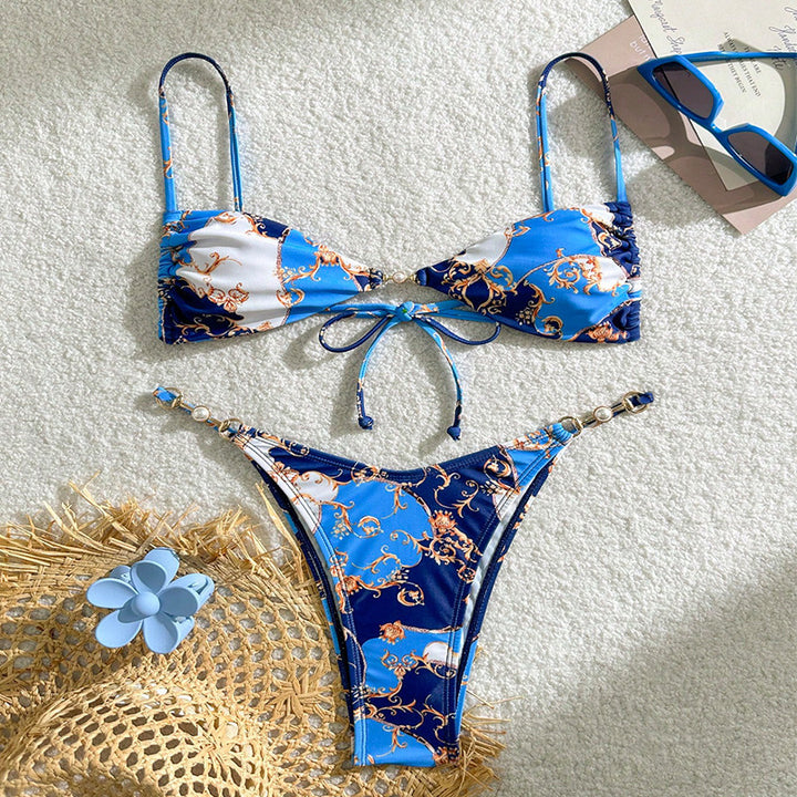 Damen Triangel-Bikini mit eleganten Design-Elementen Drune
