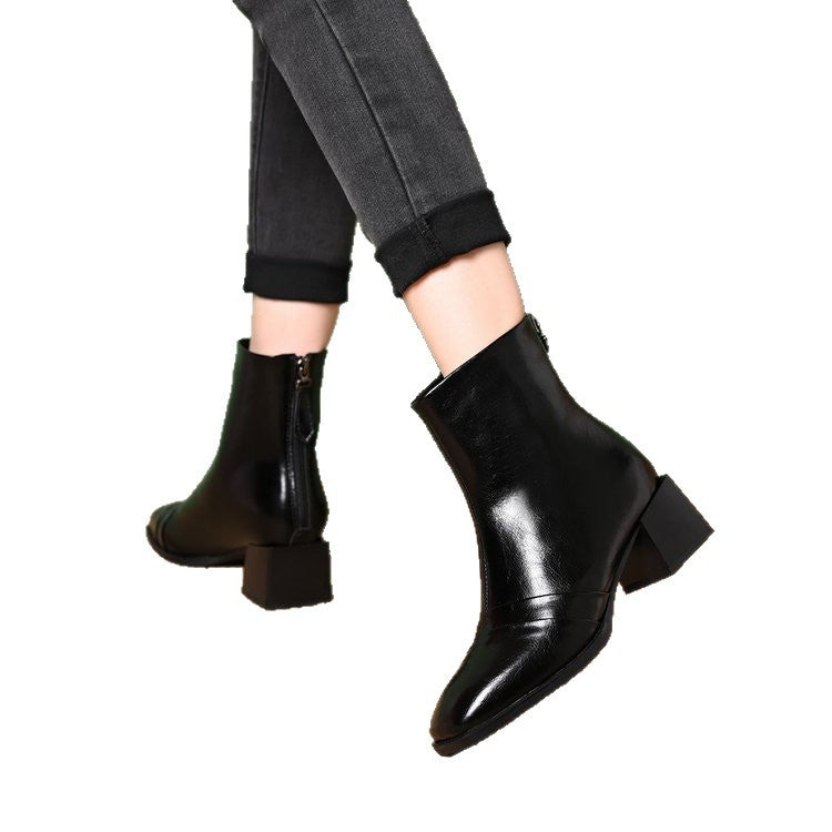 Damen Elegante Chelsea-Stiefeletten Drune