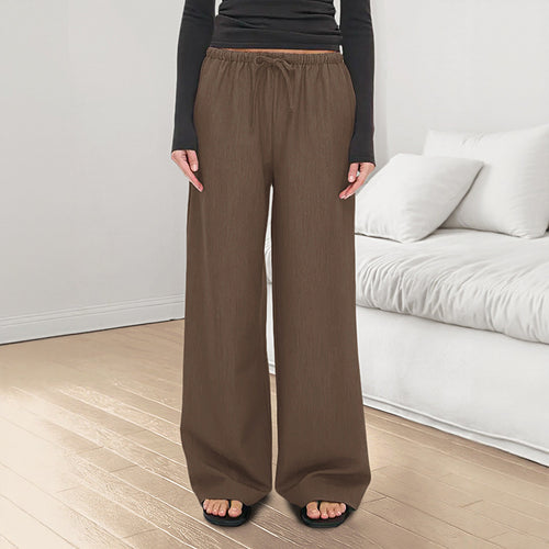 Damen Weite Palazzo-Hose Drune