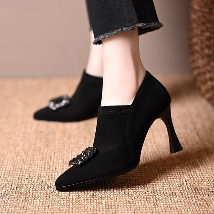 Damen Elegante High Heel Pumps mit Glitzerdetail Drune