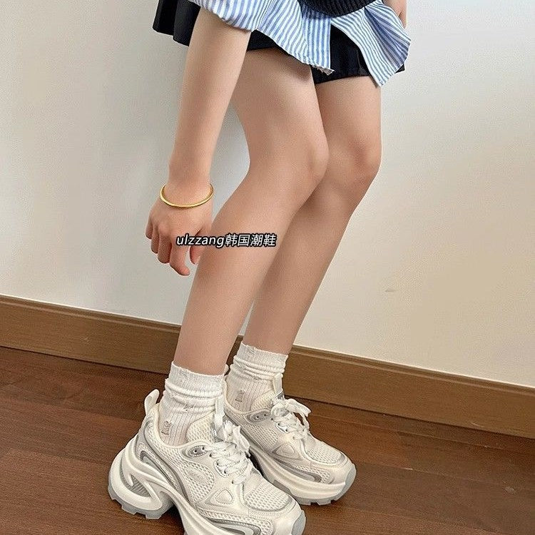 Damen Sportliche Sneakers mit atmungsaktiver Mesh-Oberfläche und gepolsterter Sohle Drune