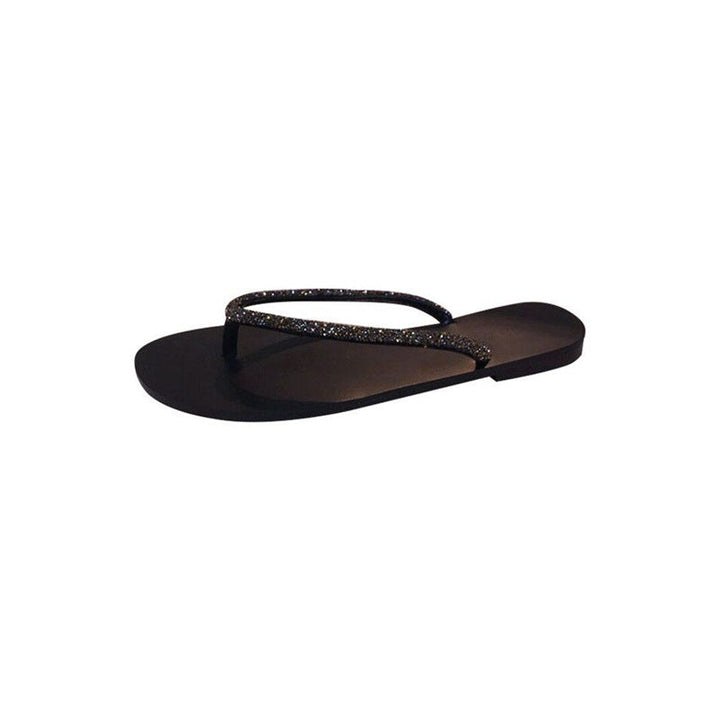 Damen Strandsandalen mit glitzerndem Riemendesign Drune