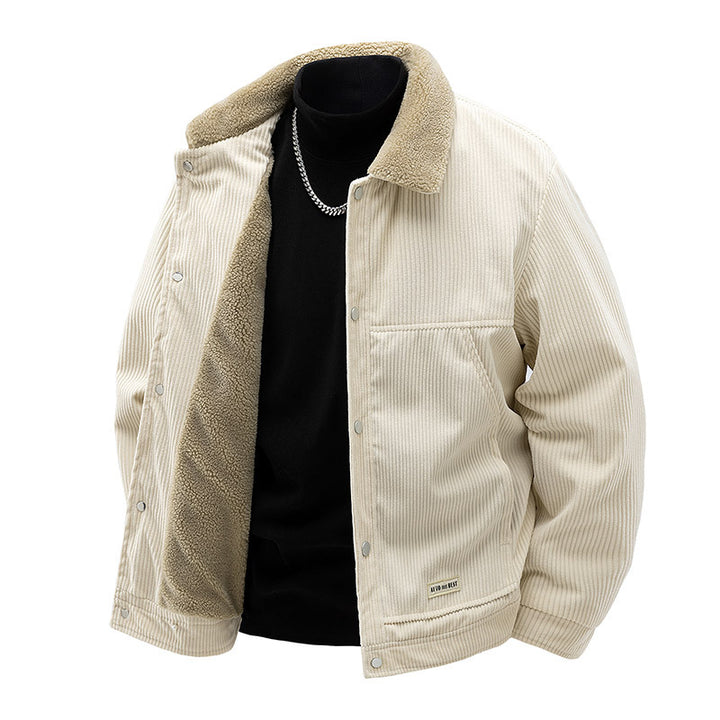 Herren Baumwolljacke mit Teddyfellfutter Drune