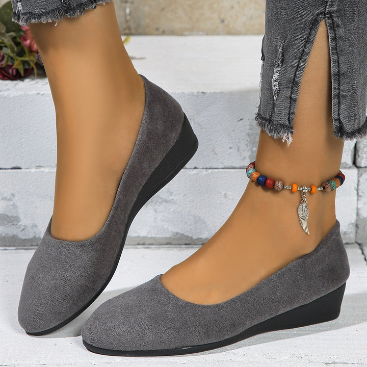 Damen modische und komfortable Ballerinas mit Glitzerelementen Drune