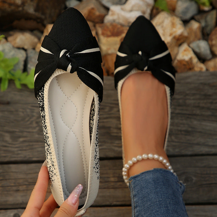 Damen Ballerina mit elegantem Schleifen-Design Drune