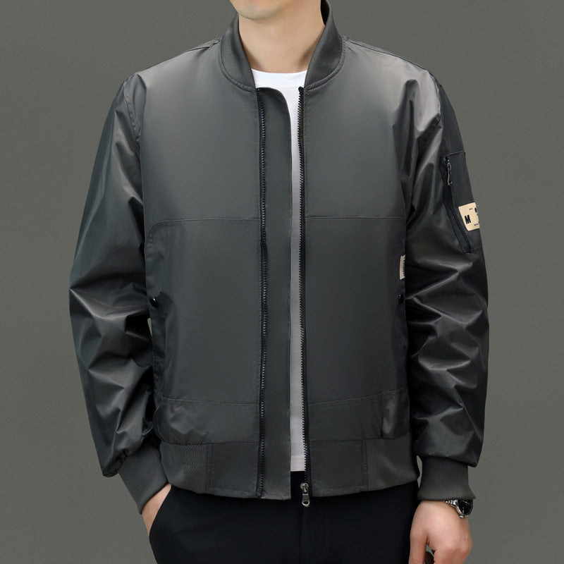 Herren Sportliche Bomberjacke mit funktionalen Taschen und elastischen Bündchen Drune
