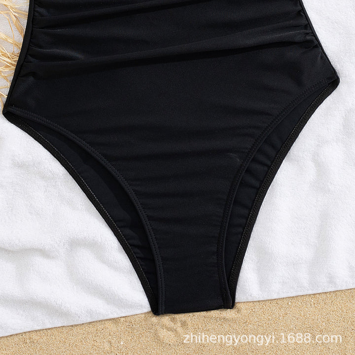 Damen Eleganter Schwimmanzug mit tiefem Ausschnitt Drune