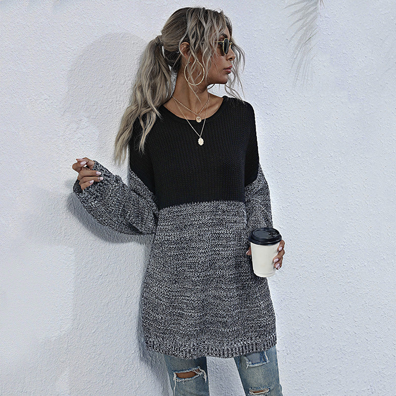 Damen Stilvoller Strickpullover mit luxuriösen Texturen Drune