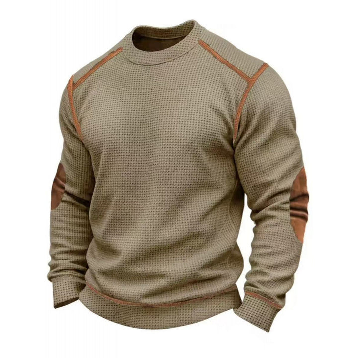 Herren Modischer Langarmpullover mit strukturiertem Design Drune
