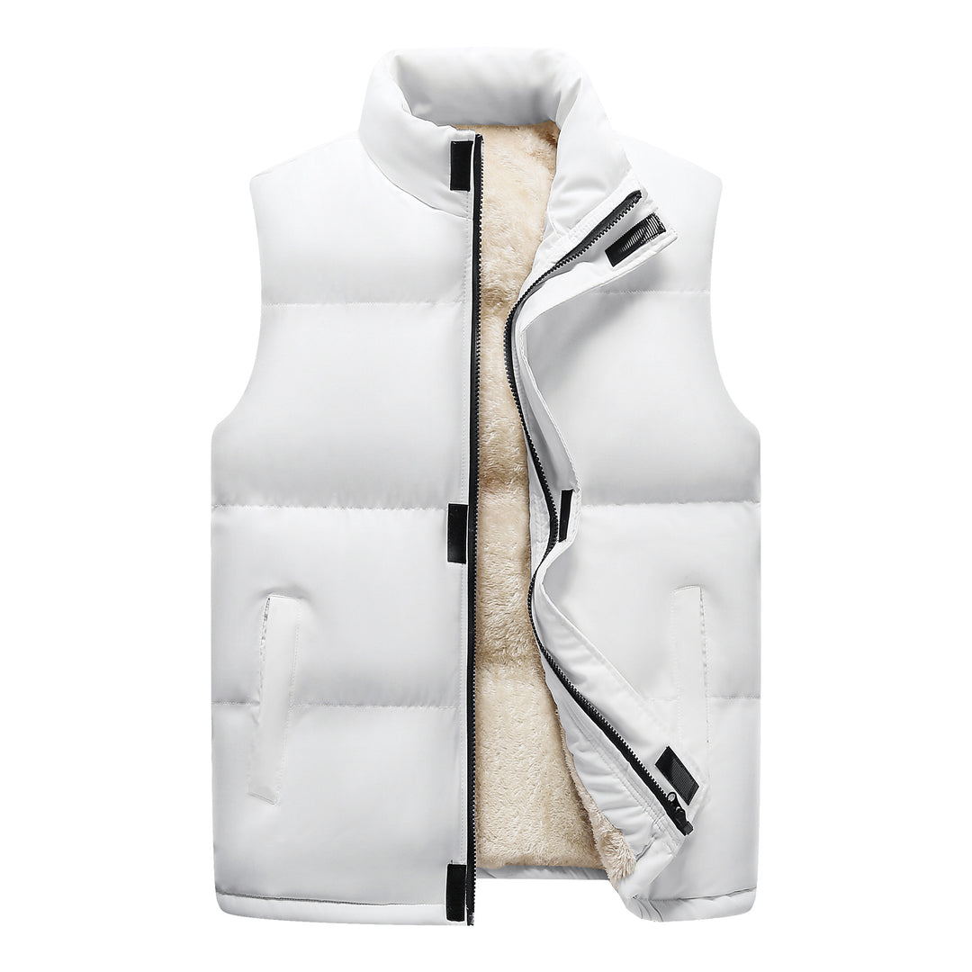 Damen Wattierte Ärmellose Thermo‑Weste mit Sherpa‑Innenfutter und hohem Stehkragen Drune