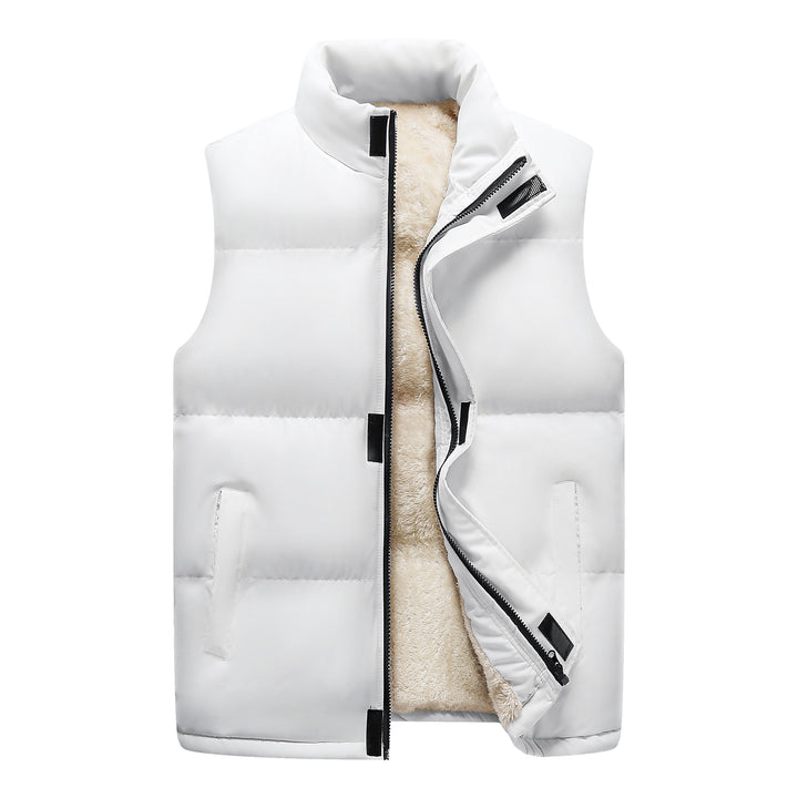 Damen Wattierte Ärmellose Thermo‑Weste mit Sherpa‑Innenfutter und hohem Stehkragen Drune