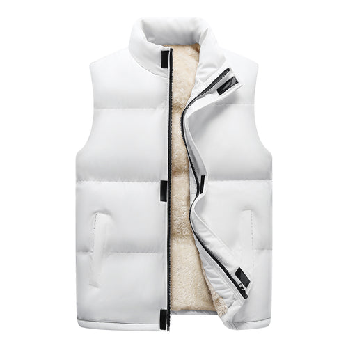Damen Wattierte Ärmellose Thermo‑Weste mit Sherpa‑Innenfutter und hohem Stehkragen Drune