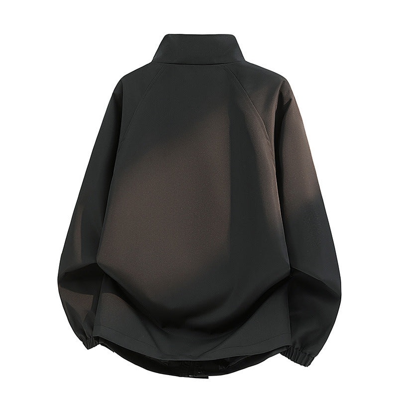 Damen Leichte Oversize‑Übergangsjacke ohne Kapuze mit Kordelzug, Pattentaschen & elastischen Bündchen Drune
