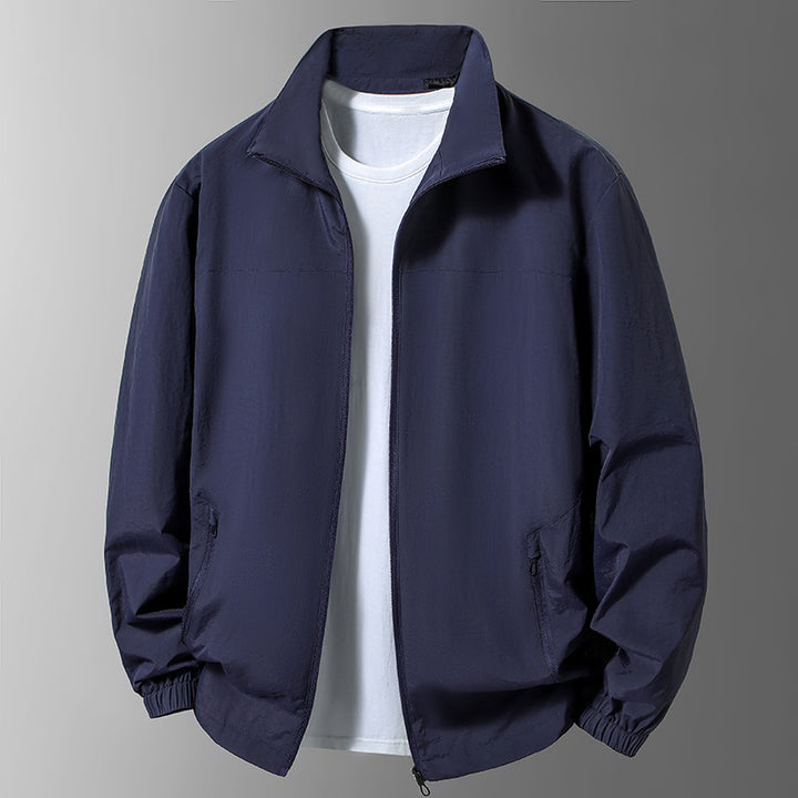 Herren Leichte Übergangsjacke mit hohem Kragen und praktischen Taschen Drune