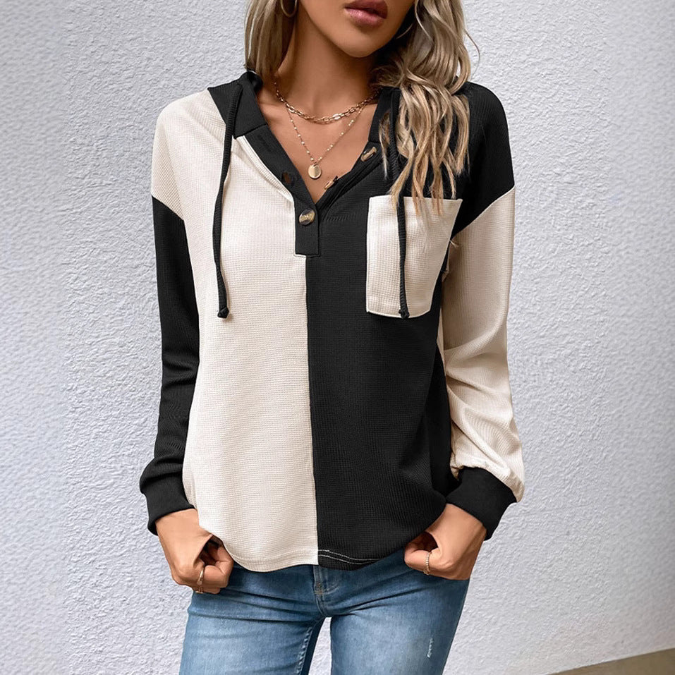 Damen lässiger Hoodie-Shirt Drune