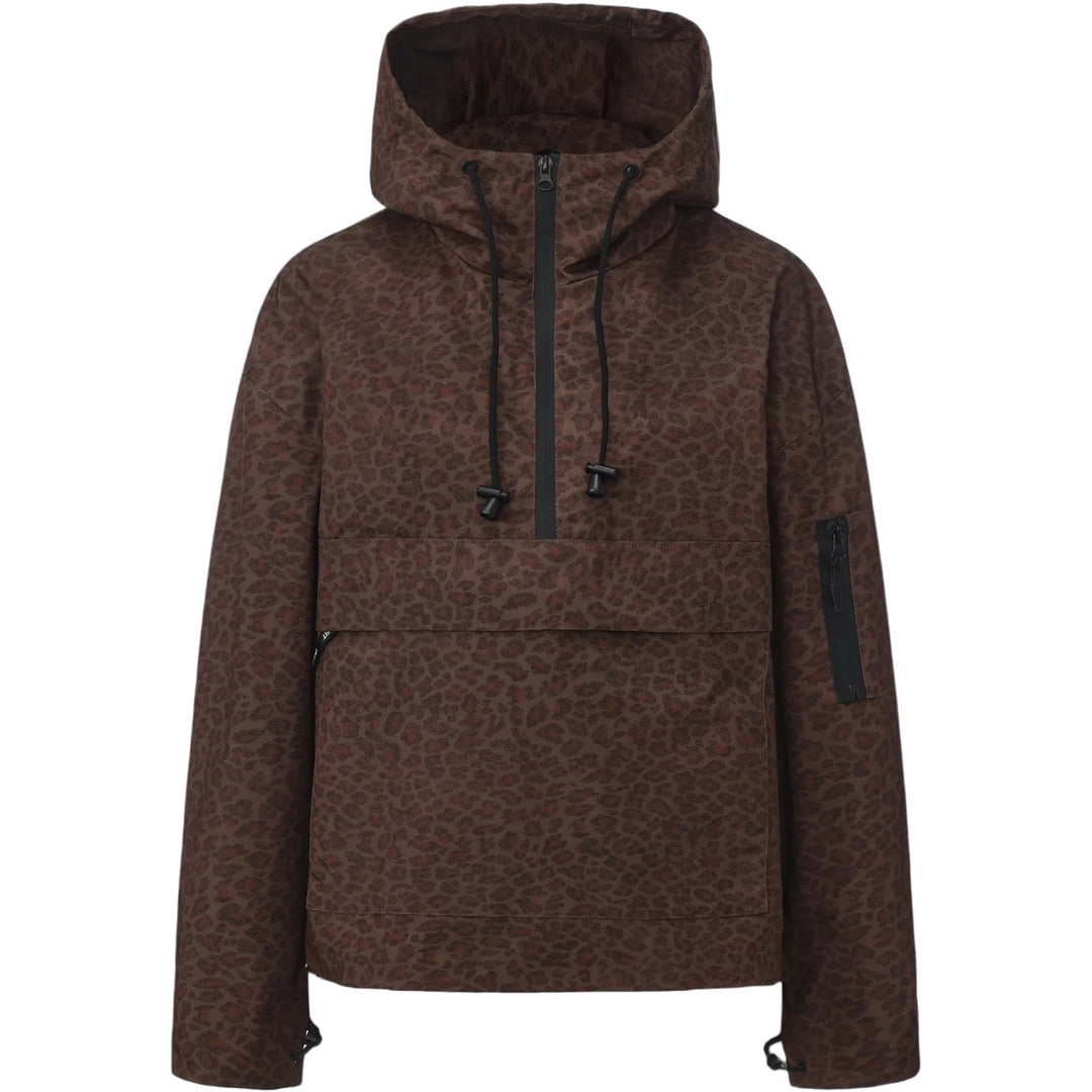Damen Stylische Anorakjacke mit Kapuze