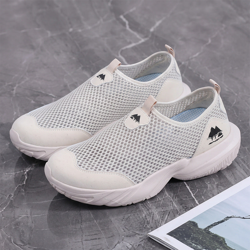 Unisex Atmungsaktive Mesh-Slipper mit gedämpfter Profilsohle Drune