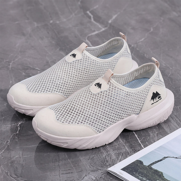 Unisex Atmungsaktive Mesh-Slipper mit gedämpfter Profilsohle Drune