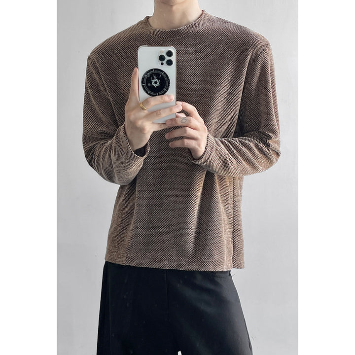 Herren Lässiger Langarm-Pullover Drune