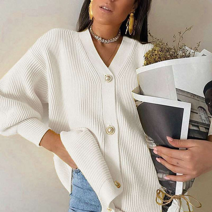 Damen oversized Strickjacke Drune