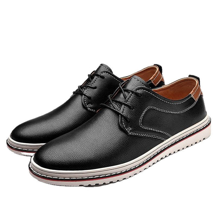 Herren Elegante Freizeit-Schnürschuhe aus hochwertigem Leder Drune