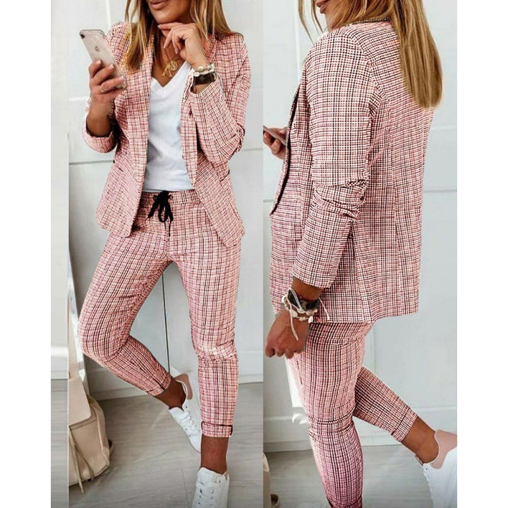 Damen Blazer und Hose Set Drune