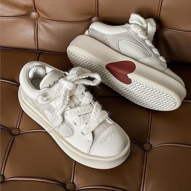 Damen modische Sneaker mit dämpfender Plateau-Sohle und stylischen Akzenten Drune