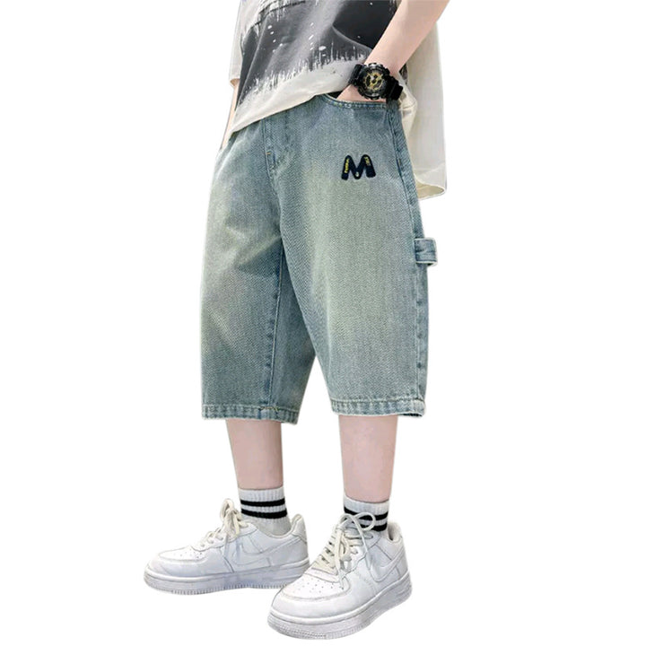 Unisex lässige Jogg-Shorts mit tiefen Taschen und außergewöhnlicher Stickerei Drune