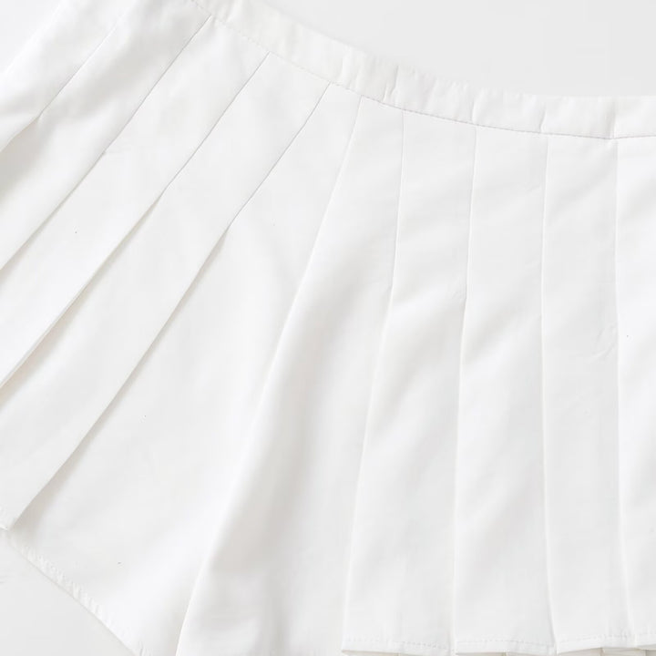 Damen Faltenrock Shorts Drune