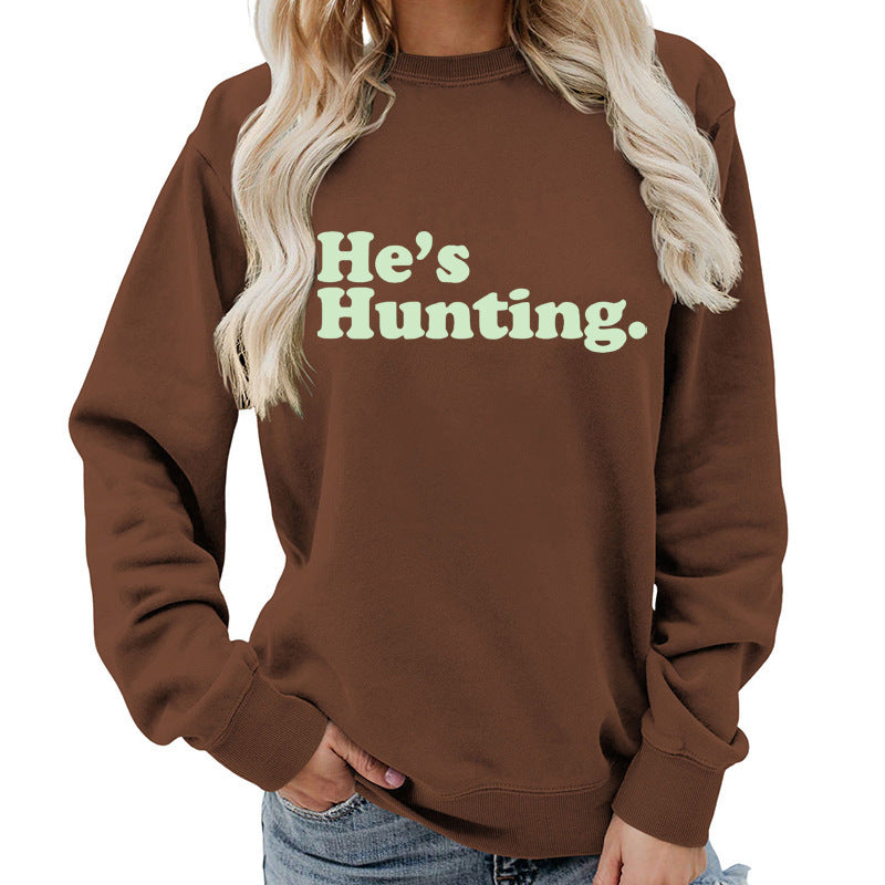 Damen Sweatshirt mit modernem Schriftzug und lässigem Schnitt Drune