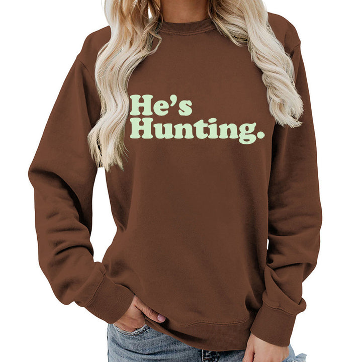 Damen Sweatshirt mit modernem Schriftzug und lässigem Schnitt Drune