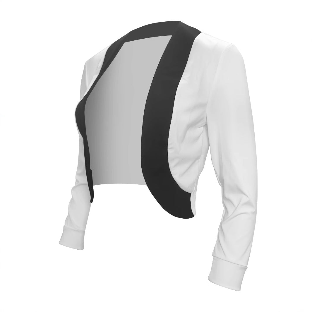 Damen Elegante Blazerjacke mit modernem Schnitt und Kontrastdetails Drune