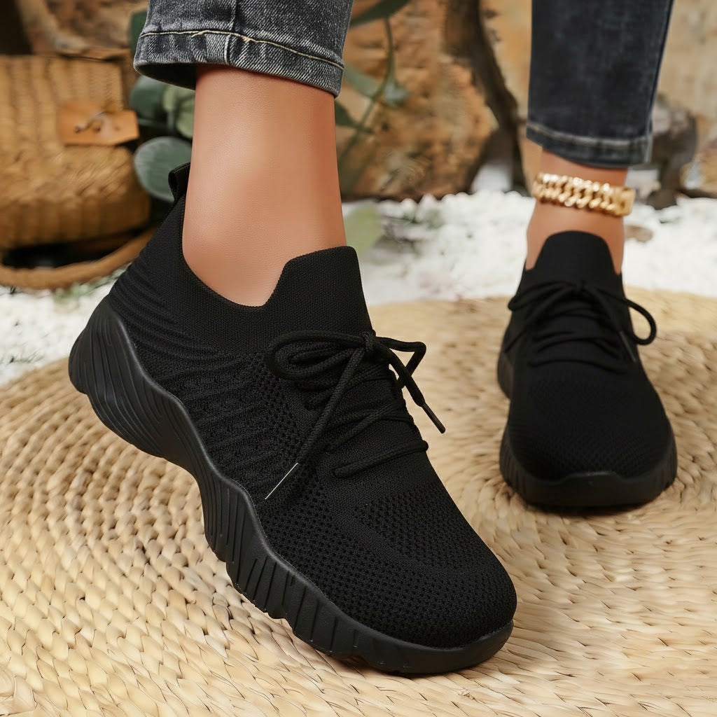 Damen Atmungsaktive sportliche Sneaker mit elastischem Obermaterial Drune