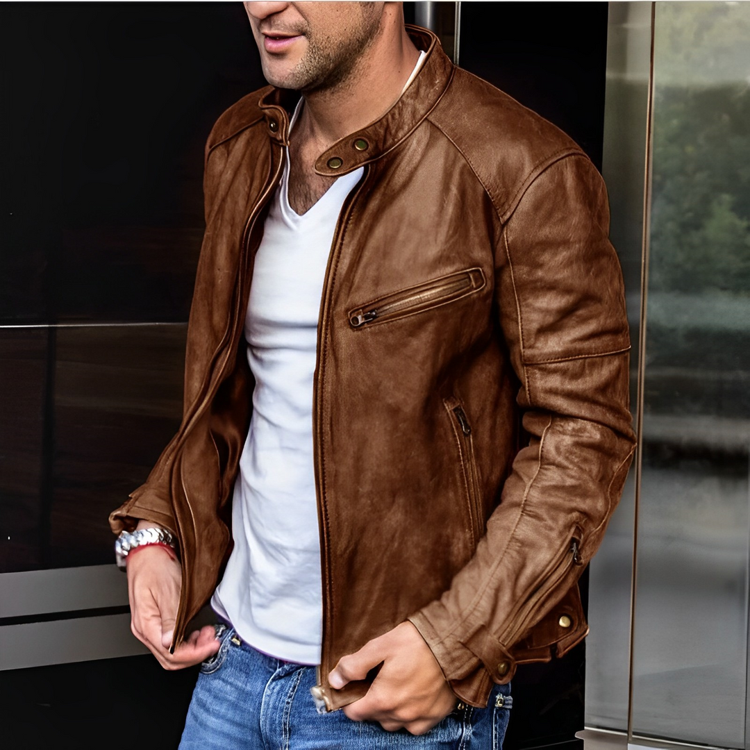 Drune | Elegante Lederjacke Alle Jahreszeiten