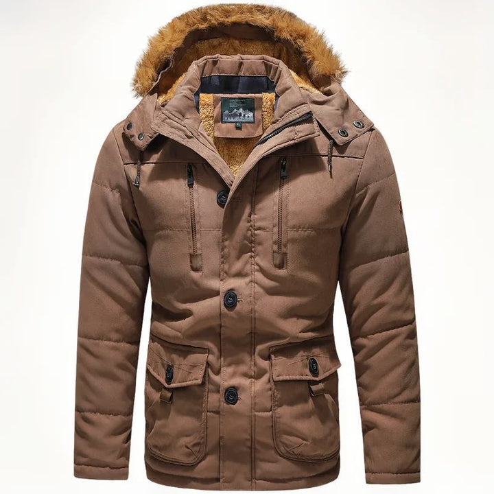 Herren Warm gefütterte Jacke Drune