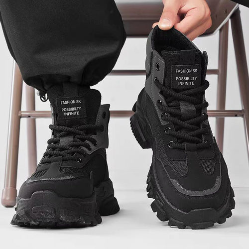 Damen Sportliche High-Top Sneakers mit rutschfester Sohle und stabiler Fersenkonstruktion Drune