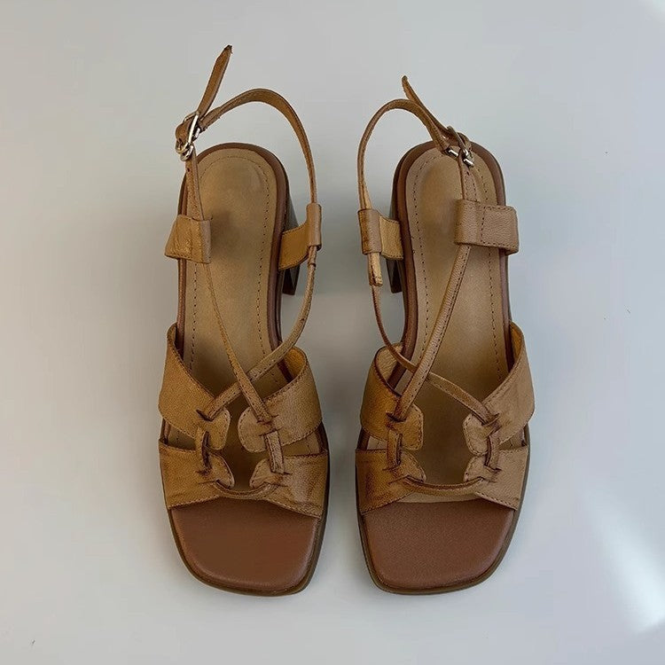 Frauen Schicke Absatzsandalen Drune
