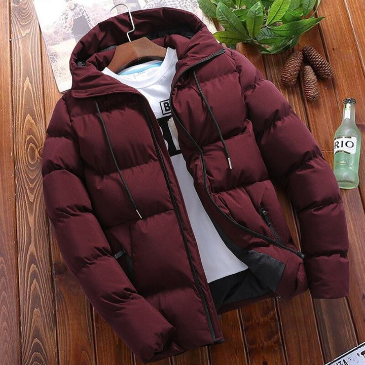 Herren nan wattierte Kapuzen-Winterjacke mit wasserabweisender Außenhülle und gesteppter Isolierung Drune
