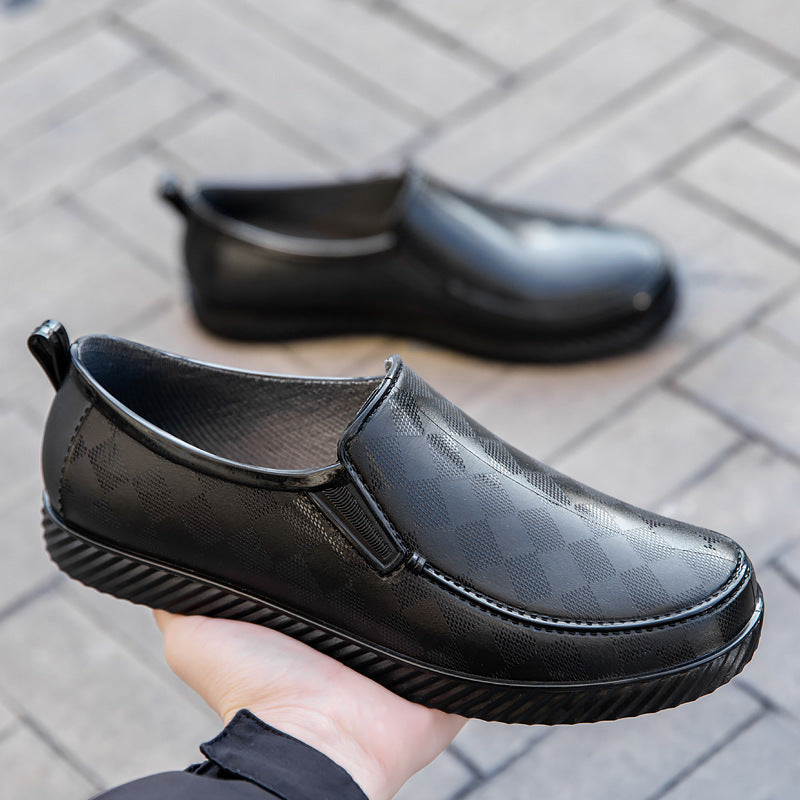 Herren Elegante wasserdichte Slipper mit strukturierter Oberfläche und profilierter Lightweight-Sohle Drune