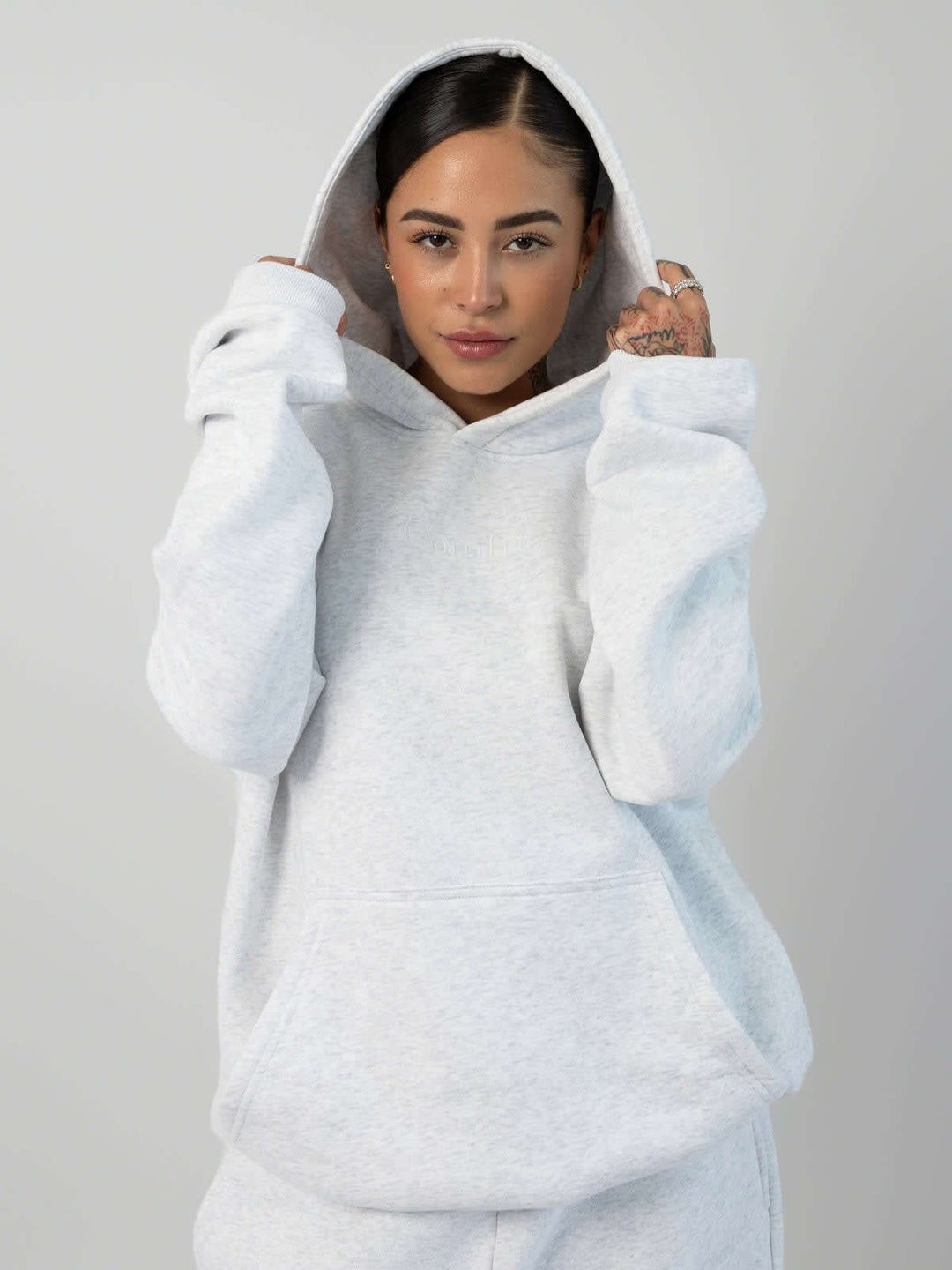 Damen nan lässige Sweatpants mit hohem Bund, seitlichen Eingrifftaschen und elastischen Bündchen Drune