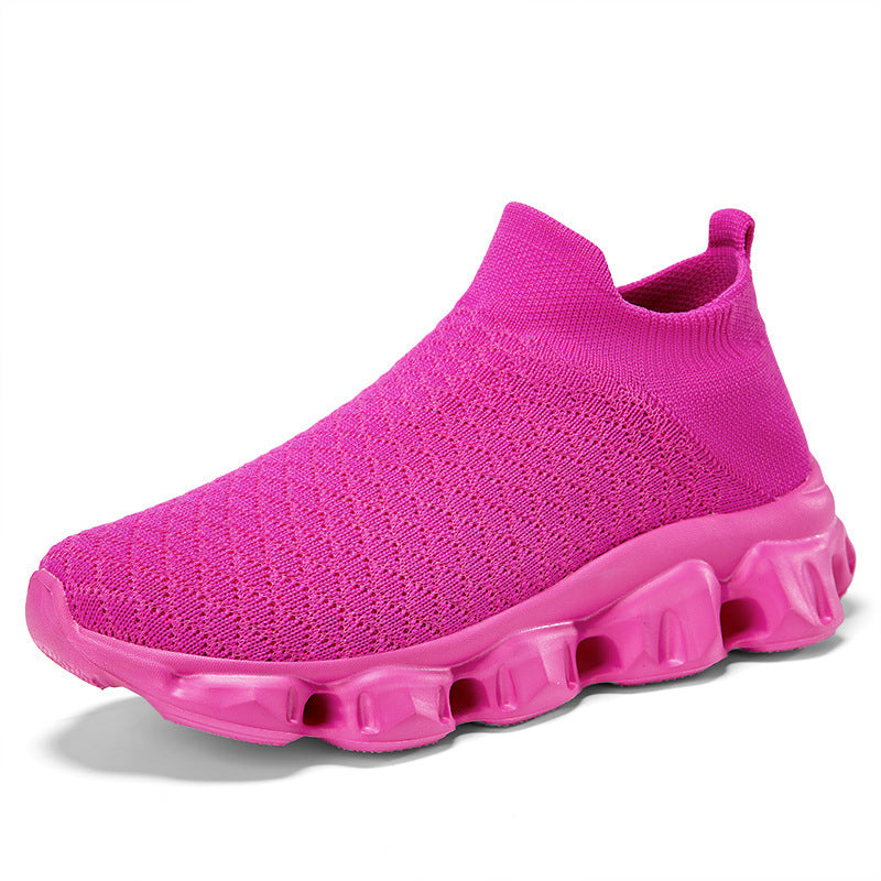 Damen High-Top Strick-Sneaker mit luftiger Sohle Drune