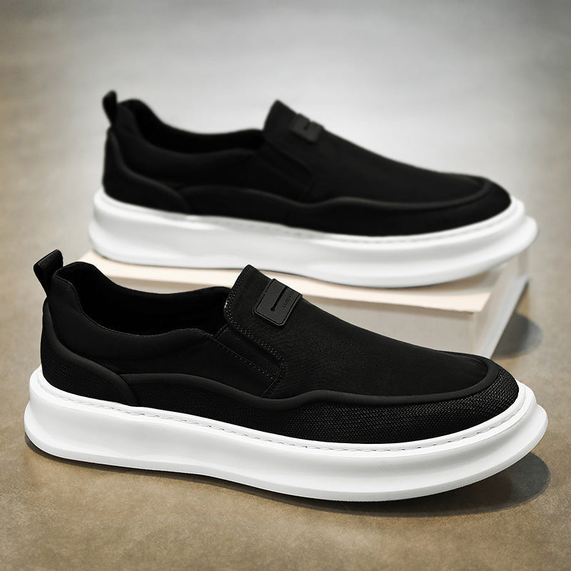 Damen Bequeme Slip-On Sneakers mit elastischem Obermaterial und weicher Dämpfung Drune