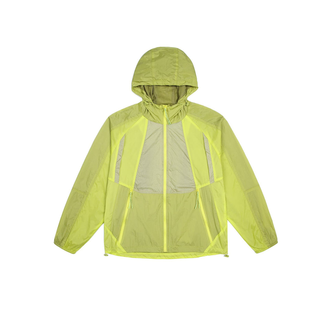 Unisex Leichte Kapuzen-Windjacke mit Mesh-Futter und Kordelzug Drune
