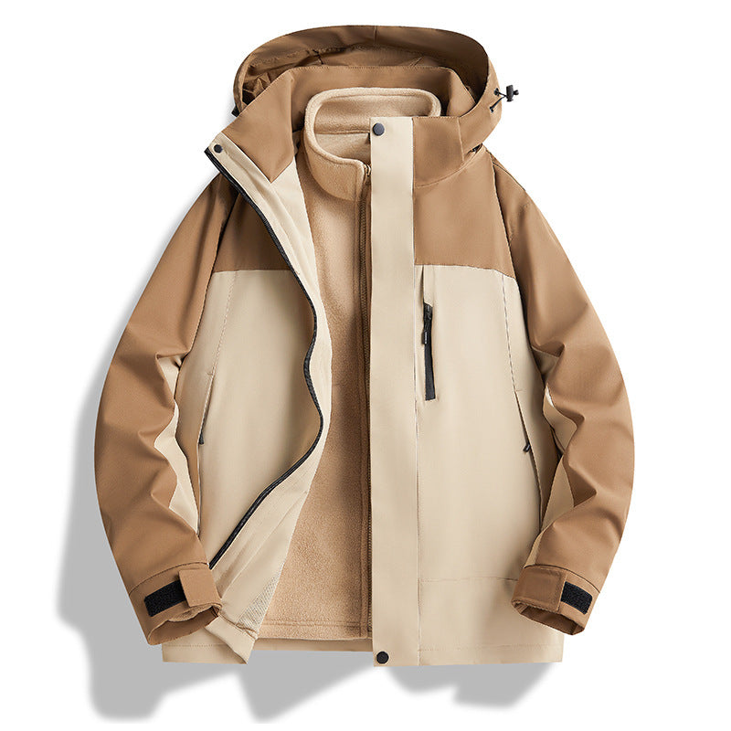 Herren Wasserfeste Funktionale Outdoor-Jacke Drune