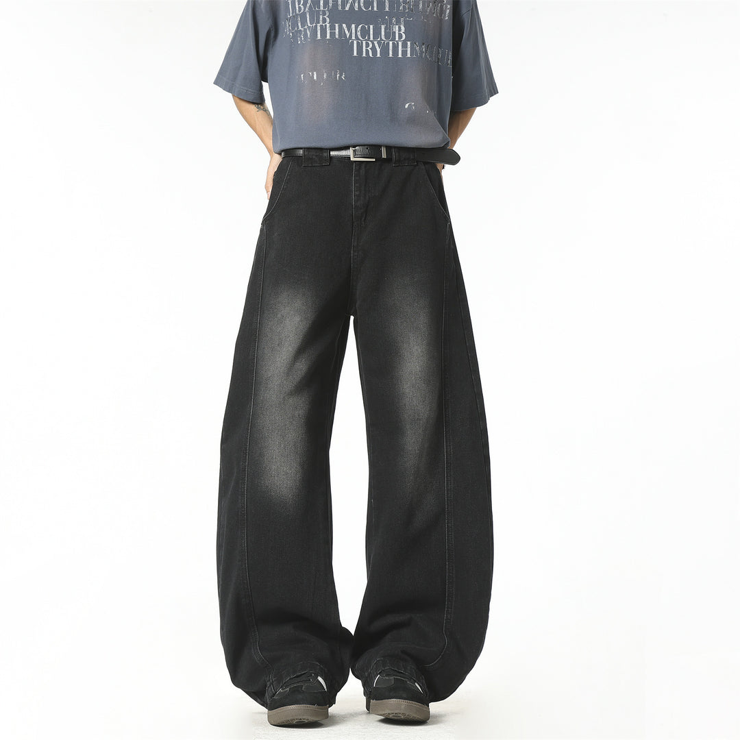 Damen Weit geschnittene High-Waist Hose Drune