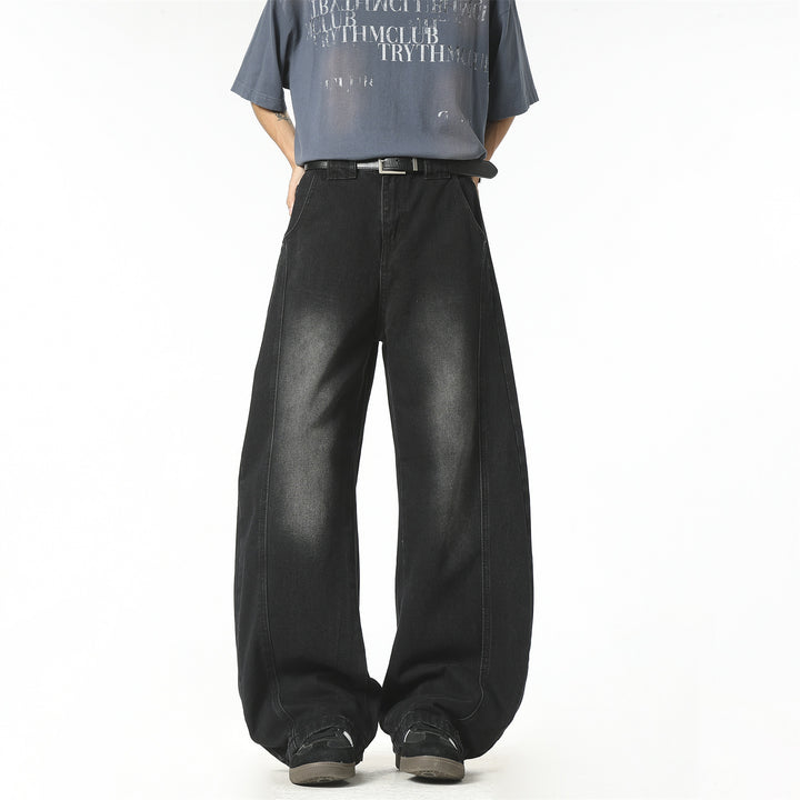 Damen Weit geschnittene High-Waist Hose Drune