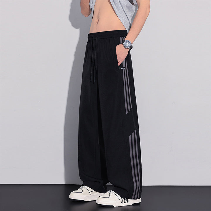 Herren Sportliche Freizeithose mit seitlichen Streifen Drune