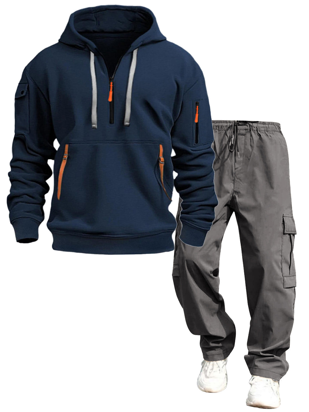 Herren lässiger Kapuzenpullover und Jogginghose Drune