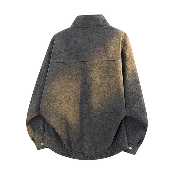 Damen Oversize Bomberjacke aus Velours mit wattierter Innenfütterung und elastischem Saum Drune