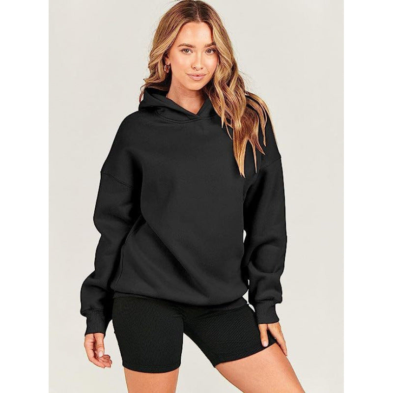 Damen bequeme Kapuzen-Sweatshirt Drune